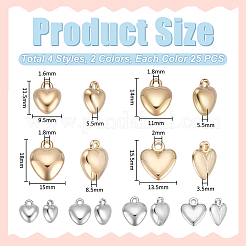 200Pcs 8 Styles CCB Plastic Pendants&nbsp;CCB-UN0001-04