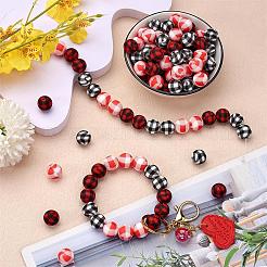 WEWAYSMILE 45Pcs 3 Styles 15mm Silicone Round Beads Making Kit&nbsp;JX488A