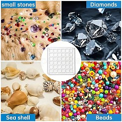 36 Grids Magnetic Acrylic Shell Storage Box with Lid&nbsp;AJEW-YWC0009-003