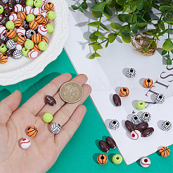 300Pcs 5 Styles Craft Style Acrylic Beads&nbsp;MACR-PA0001-67