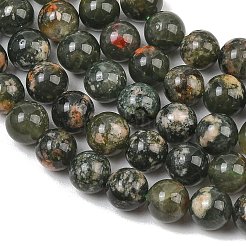 Natural Green Rutilated Quartz Beads Strands&nbsp;GG-CBAC4F6-B01-8mm-C