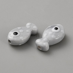 Handmade Porcelain Beads&nbsp;PORC-WH20001-02T