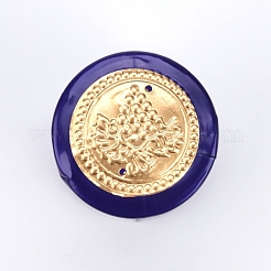 PVC熱収縮フィルム  赤ワインシーリングフィルム  コラム  ミディアムブルー  61x32x29.5mm  インナーサイズ：32mm&nbsp;DIY-WH0195-22D