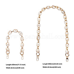 2Pcs 2 Style Resin Bag Handles&nbsp;DIY-GN0001-02A