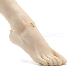 Natural Dyed White Jade Anklets for Women&nbsp;AJEW-AN00475-01