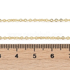 女性用真鍮アズキチェーンネックレス  18KGP本金メッキ  18.03インチ（45.8cm）&nbsp;NJEW-G084-19G