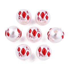 Halloween Opaque ABS Plastic Imitation Pearl Enamel Beads&nbsp;KY-G020-01L
