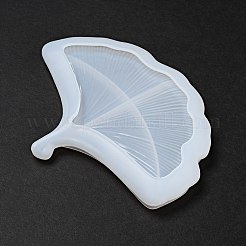 DIY イチョウの葉皿トレイ シリコン型  貯蔵型  UVレジン用  エポキシ樹脂工芸品作り  ホワイト  145x188x21mm&nbsp;DIY-P070-J01