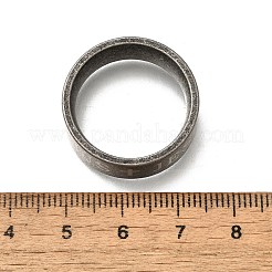 304ステンレススチール製イエス十字架指輪 男性用  アンティークシルバー  8mm  内径：20mm&nbsp;RJEW-B120-03P