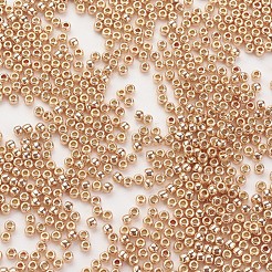 トーホー 11/0ラウンドビーズ  日本製シードビーズ  永久仕上げ亜鉛メッキローズゴールド  2x1.5mm  穴：0.5mm  約900個/10g&nbsp;X-SEED-K008-2mm-PF551