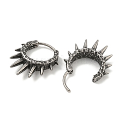 316 Surgical Stainless Steel Hoop Earrings&nbsp;EJEW-D096-08J-AS