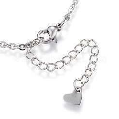 304 Stainless Steel Charm Bracelets&nbsp;BJEW-G525-24P