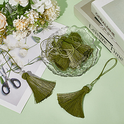 Polyester Tassel Pendants&nbsp;FIND-WH20031-12B