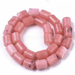 Natural Gemstone Rhodochrosite Stone Column Beads Strands&nbsp;X-G-S115-08