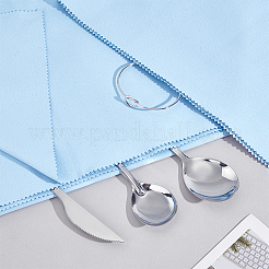 Suede Fabric Silver Polishing Cloth&nbsp;AJEW-WH0678-12B