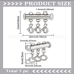 1PC 304 Stainless Steel Slide Lock Clasps&nbsp;FIND-LP0003-49A