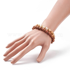 2Pcs 2 Style Mala Bead Bracelets Set&nbsp;BJEW-JB08419
