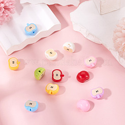 12Pcs Opaque Acrylic Beads&nbsp;MACR-TADJ0001-06C