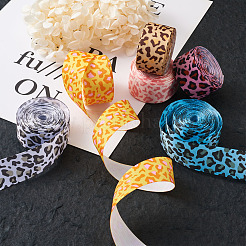 Leopard Printed Grosgrain Ribbons&nbsp;OCOR-TA0001-25