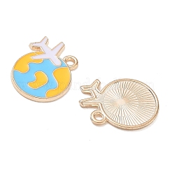 Alloy Enamel Pendants&nbsp;AL-CBAE435-04G