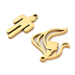 25Pcs 5 Styles Stainless Steel Pendants&nbsp;STAS-XCP0001-93