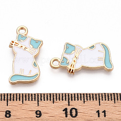 Alloy Enamel Pendants&nbsp;PALLOY-N170-030B-NR