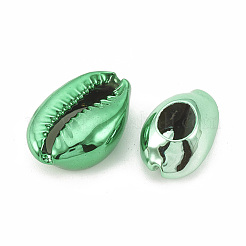 Electroplated Natural Cowrie Shell Beads&nbsp;X-SSHEL-S258-06B