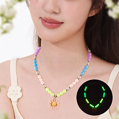 702Pcs 18 Styles Luminous Acrylic Beads&nbsp;MACR-TA0002-09