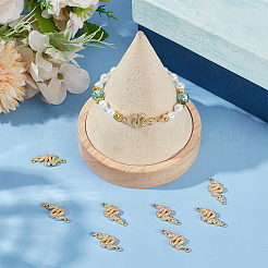 9Pcs Brass Micro Pave Cubic Zirconia Links/Connectors&nbsp;ZIRC-BBC0003-29
