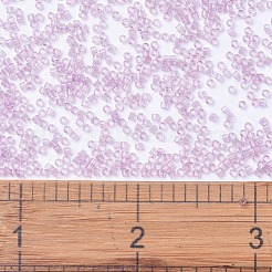 MIYUKIデリカビーズ  シリンダー  日本製シードビーズ  11/0  （db1403)透明な淡い蘭  1.3x1.6mm  穴：0.8mm  約2000PCS /ボトル  10 G /ボトル&nbsp;SEED-JP0008-DB1403