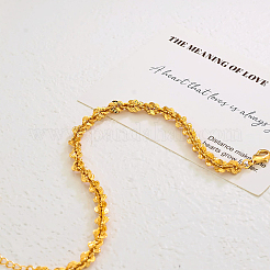 Vintage 3D Flower Brass Link Chain Anklets for Women&nbsp;QW1103