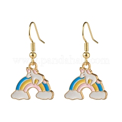 Alloy Enamel Dangle Earrings&nbsp;EJEW-JE04775