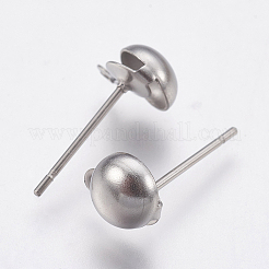 Non-Tarnish 304 Stainless Steel Stud Earring Findings&nbsp;LS-STAS-P196-03