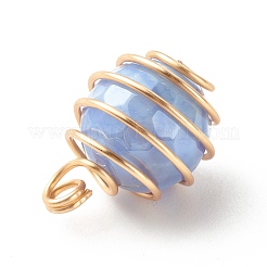 Electroplated Natural Agate Penndants&nbsp;PALLOY-JF01170-01