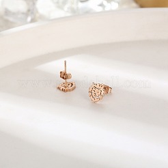 304 Stainless Steel Stud Earrings for Women&nbsp;FU7169-3