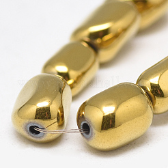 Electroplate Non-magnetic Synthetic Hematite Beads Strands&nbsp;G-T061-16I