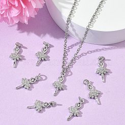 SHEGRACE Brass Micro Pave Cubic Zirconia Pendants&nbsp;XGRQ3D293-486P