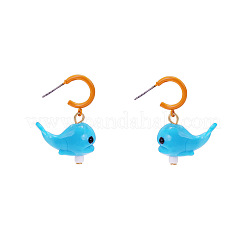 Alloy Lampwork Stud Dangle Earrings for Women&nbsp;WGC9781-01