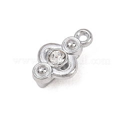 Alloy Rhinestone Tube Bails&nbsp;FIND-B065-01P-01