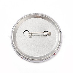 Independence Day Flat Round Tinplate Badge Pins&nbsp;JEWB-G021-01E