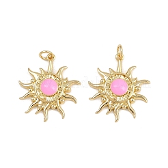 Brass Enamel Pendants&nbsp;KK-L240-09G