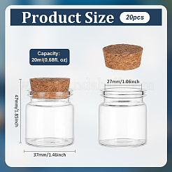 Glass Cork Bottles Ornament&nbsp;DIY-WH0430-987A