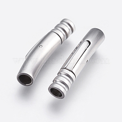 変色しにくい304ステンレススチール製バヨネット留め具  艶消し  ステンレス鋼色  30x6mm  穴：4mm&nbsp;X-STAS-E427D-4P