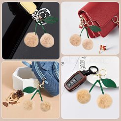 1Pc Cherry Plush Cloth Pendant Decorations&nbsp;HJEW-SZ0001-40B