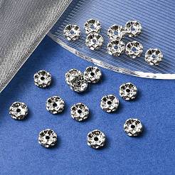 Brass Rhinestone Spacer Beads&nbsp;RB-YW0001-05D-01P