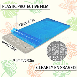 Stainless Steel DIY Nail Art Templates&nbsp;MRMJ-WH0092-005