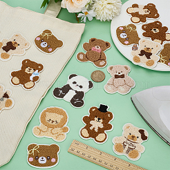 16Pcs Polyester Clothing Patches&nbsp;PATC-WH0022-55