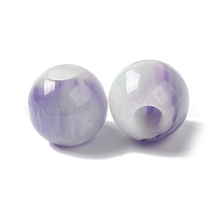 樹脂光沢ビーズ  大穴ビーズ  ラウンド  ミックスカラー  15.5~16x14.5mm  穴：6mm&nbsp;RESI-G066-07
