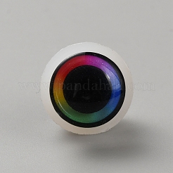 腹筋プラスチック人形工芸品の目  安全の目  スペーサー付き  カラフル  18mm&nbsp;DIY-WH0622-140D