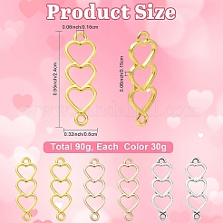 90G 3 Colors Alloy Connector Charms&nbsp;FIND-YW0009-36
